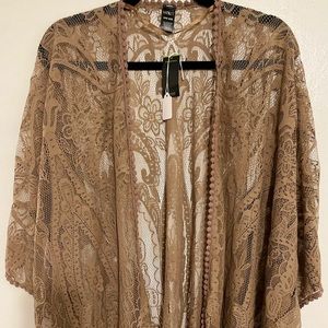 JC Penny brand onesize kimono light brown